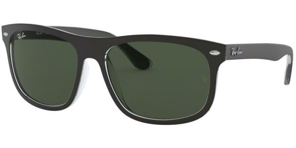 Sluneční brýle Ray-Ban® model 4226, barva obruby černá mat čirá, čočka zelená, kód barevné varianty 605271. 