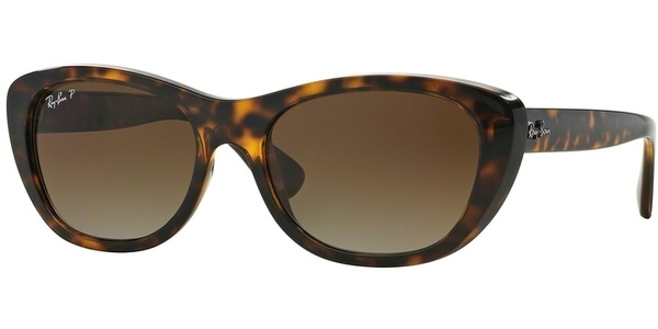 Sluneční brýle Ray-Ban® model 4227, barva obruby hnědá lesk, čočka hnědá gradál polarizovaná, kód barevné varianty 710T5. 