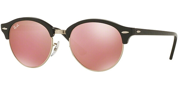 Sluneční brýle Ray-Ban® model 4246, barva obruby černá lesk stříbrná, čočka růžová zrcadlo, kód barevné varianty 1197Z2. 