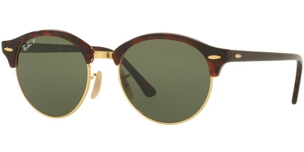 Sluneční brýle Ray-Ban® model 4246, barva obruby hnědá lesk zlatá, čočka zelená polarizovaná, kód barevné varianty 99058. 