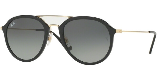 Sluneční brýle Ray-Ban® model 4253, barva obruby černá lesk zlatá, čočka šedá gradál, kód barevné varianty 60171. 