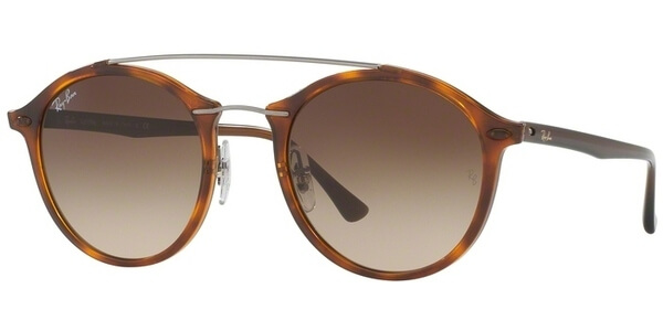 Sluneční brýle Ray-Ban® model 4266, barva obruby hnědá lesk stříbrná, čočka hnědá gradál, kód barevné varianty 620113. 