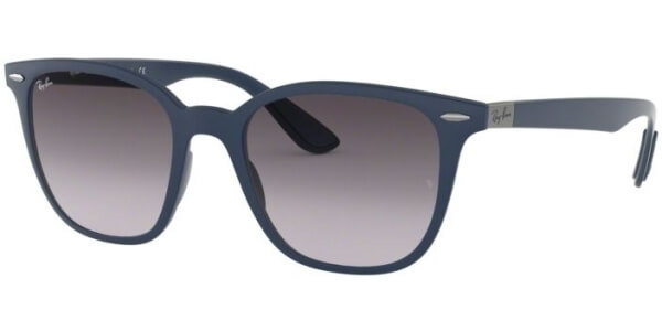 Sluneční brýle Ray-Ban® model 4297, barva obruby modrá mat, čočka šedá gradál, kód barevné varianty 63318G. 