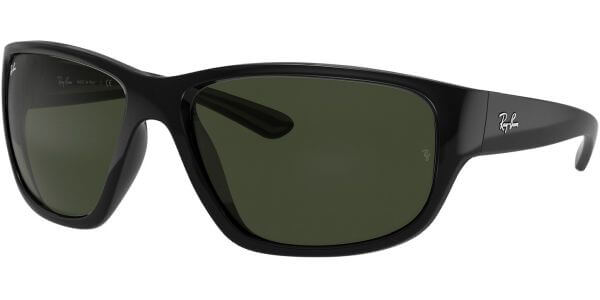 Sluneční brýle Ray-Ban® model 4300, barva obruby černá lesk Black, čočka zelená, kód barevné varianty 60131. 