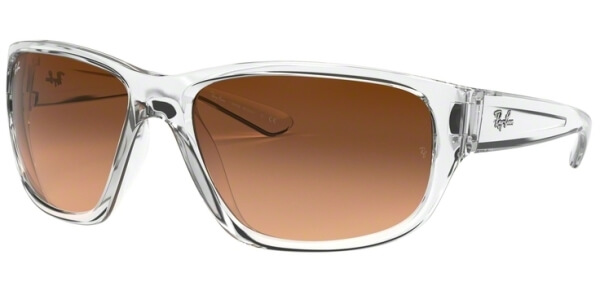 Sluneční brýle Ray-Ban® model 4300, barva obruby čirá lesk, čočka hnědá gradál, kód barevné varianty 6325A5. 