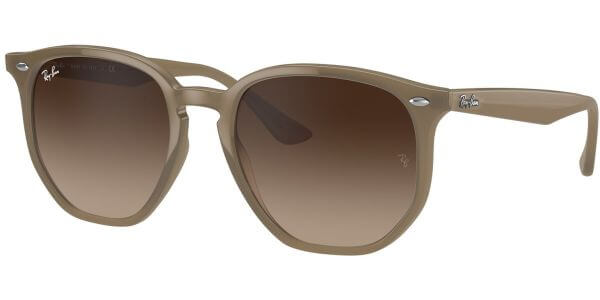 Sluneční brýle Ray-Ban® model 4306, barva obruby béžová lesk, čočka hnědá gradál, kód barevné varianty 616613. 