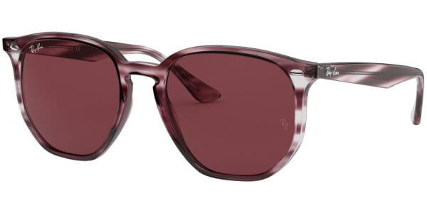 Sluneční brýle Ray-Ban® model 4306, barva obruby vínová lesk, čočka fialová, kód barevné varianty 643175. 