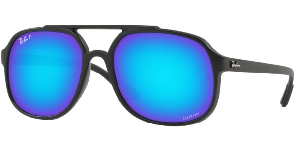 Sluneční brýle Ray-Ban® model 4312CH, barva obruby černá mat, čočka modrá zrcadlo polarizovaná, kód barevné varianty 601SA1. 