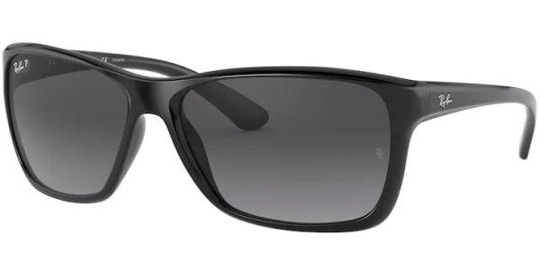 Sluneční brýle Ray-Ban® model 4331, barva obruby černá lesk, čočka šedá gradál polarizovaná, kód barevné varianty 601T3. 