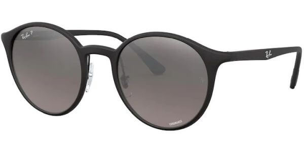Sluneční brýle Ray-Ban® model 4336CH, barva obruby černá mat, čočka stříbrná zrcadlo polarizovaná, kód barevné varianty 601S5J. 