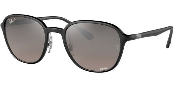Sluneční brýle Ray-Ban® model 4341CH, barva obruby černá mat, čočka šedá zrcadlo gradál polarizovaná, kód barevné varianty 601S5J. 