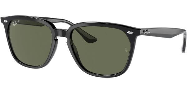 Sluneční brýle Ray-Ban® model 4362, barva obruby černá lesk, čočka zelená polarizovaná, kód barevné varianty 6019A. 