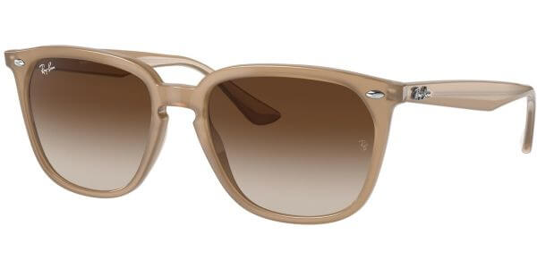 Sluneční brýle Ray-Ban® model 4362, barva obruby béžová lesk, čočka hnědá gradál, kód barevné varianty 616613. 