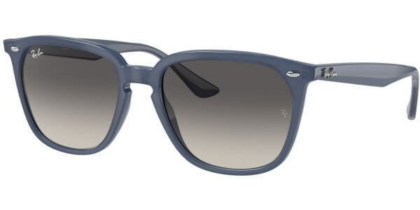 Sluneční brýle Ray-Ban® model 4362, barva obruby modrá lesk, čočka šedá gradál, kód barevné varianty 623211. 