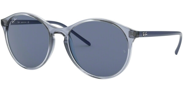 Sluneční brýle Ray-Ban® model 4371, barva obruby modrá lesk čirá, čočka modrá, kód barevné varianty 639980. 