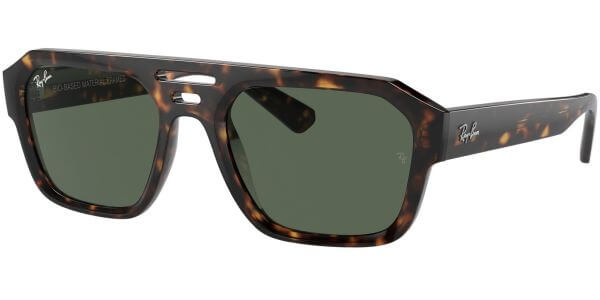Sluneční brýle Ray-Ban® model 4397, barva obruby hnědá lesk, čočka zelená, kód barevné varianty 135971. 