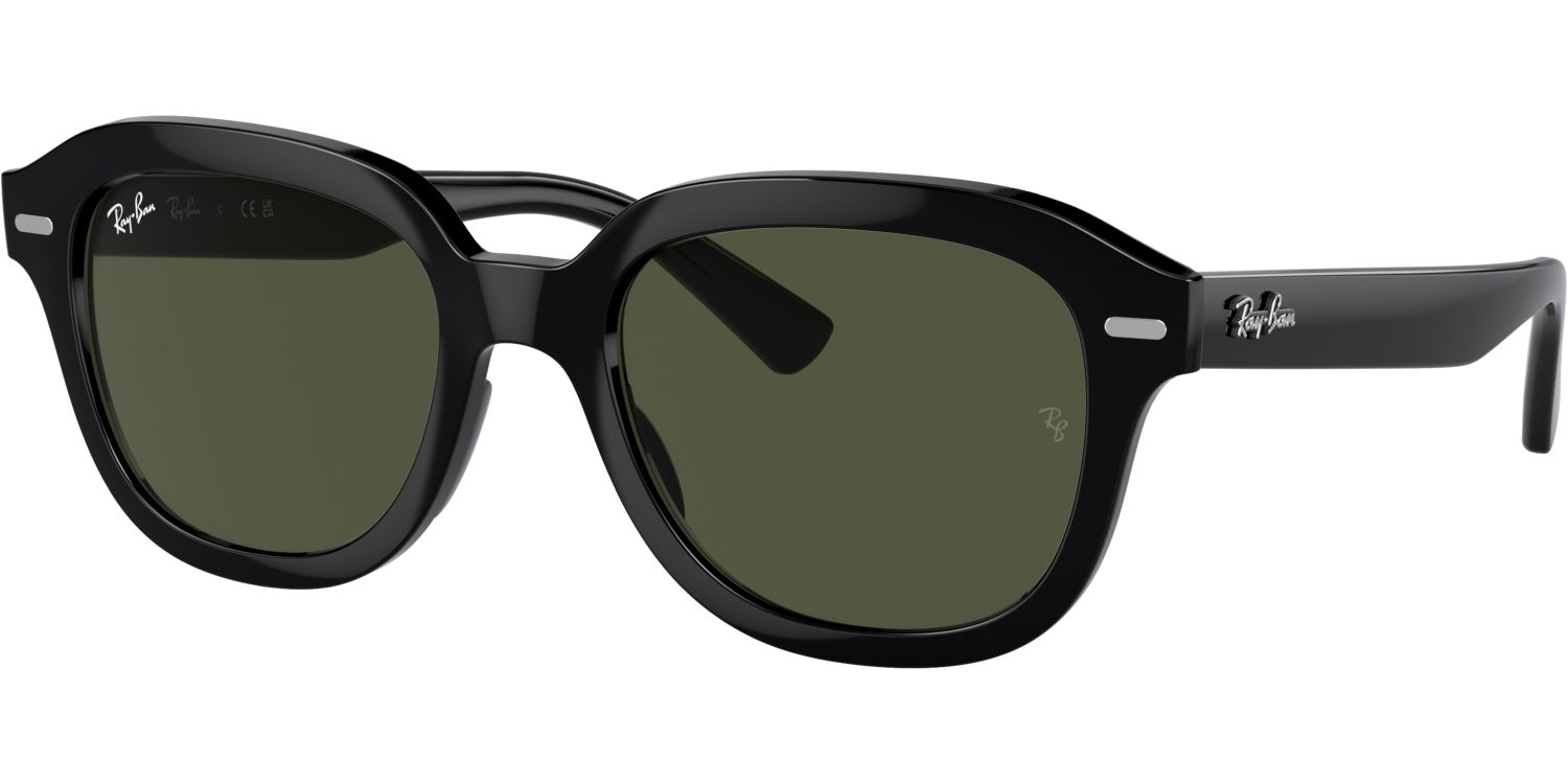 Sluneční brýle Ray-Ban® model 4398, barva obruby černá lesk, čočka zelená, kód barevné varianty 90131. 
