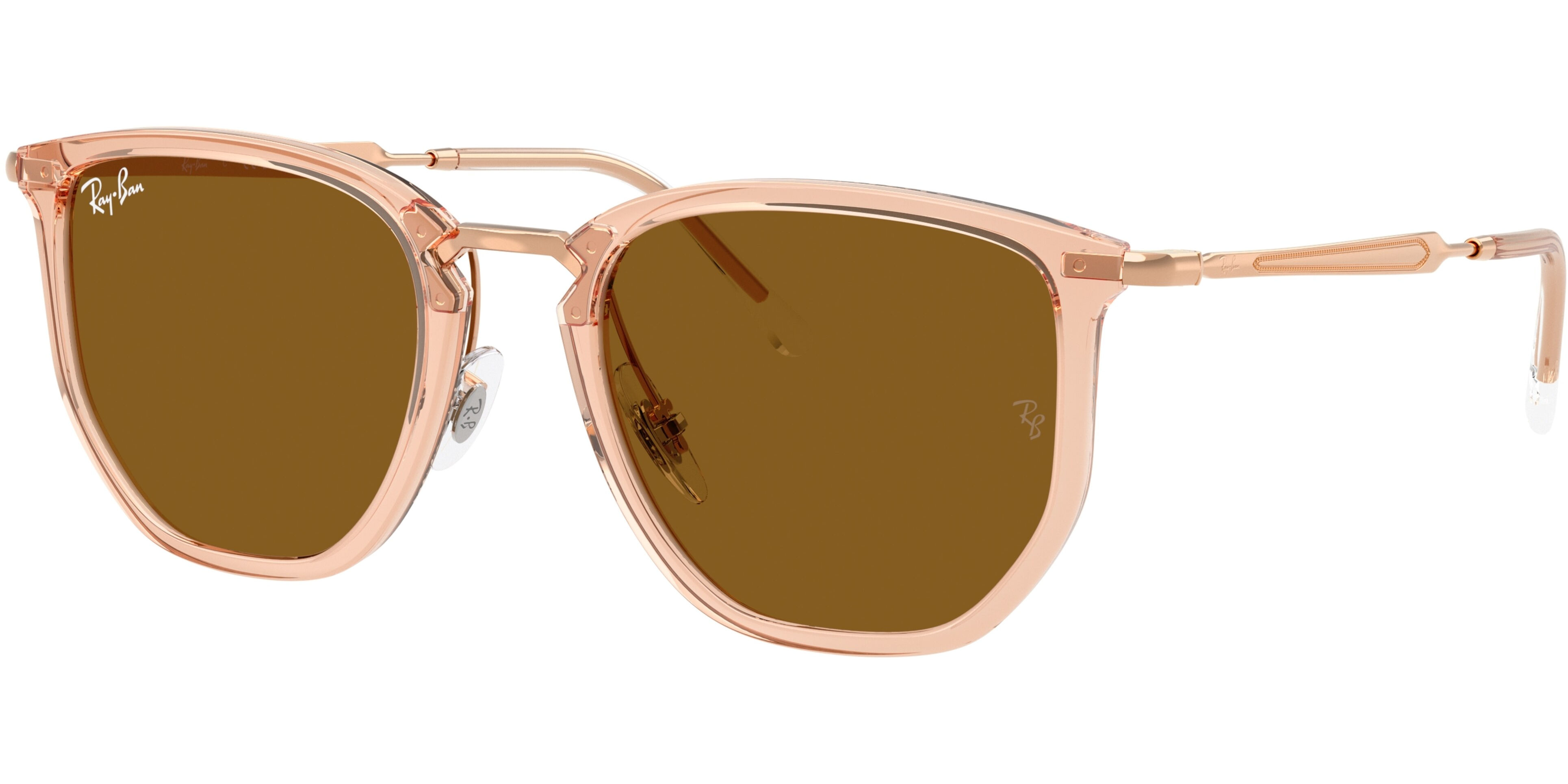 Sluneční brýle Ray-Ban® model 4451, barva obruby béžová lesk bronzová, čočka hnědá, kód barevné varianty 680133. 