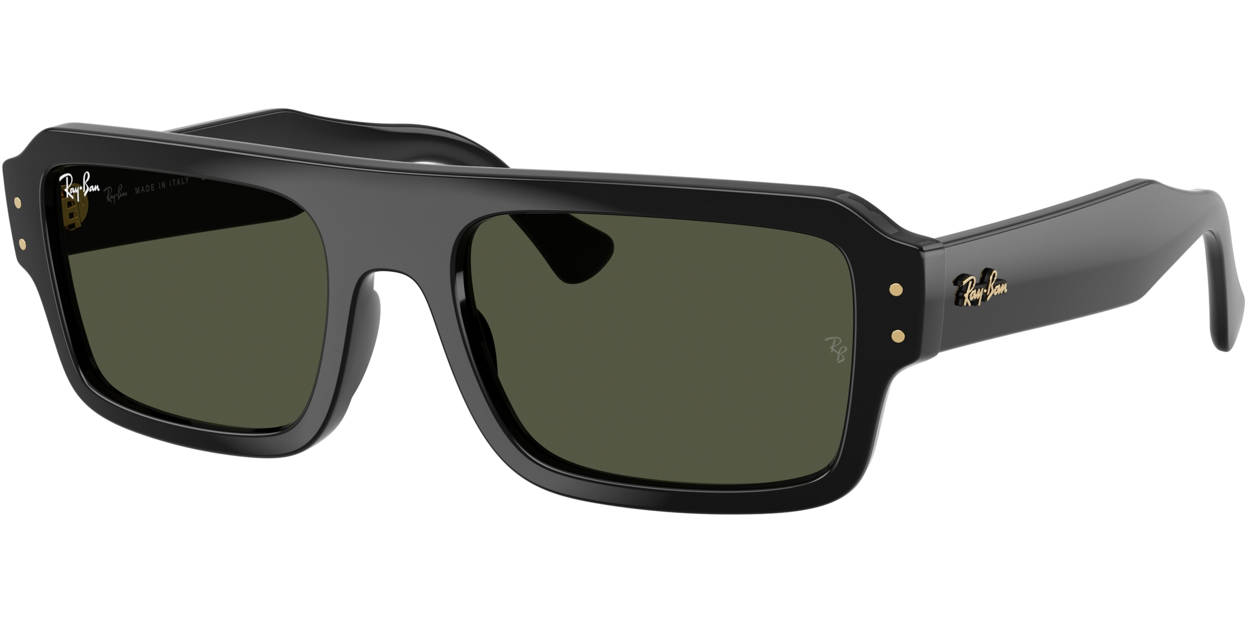 Sluneční brýle Ray-Ban® model 4451, barva obruby černá lesk, čočka zelená, kód barevné varianty 667731. 