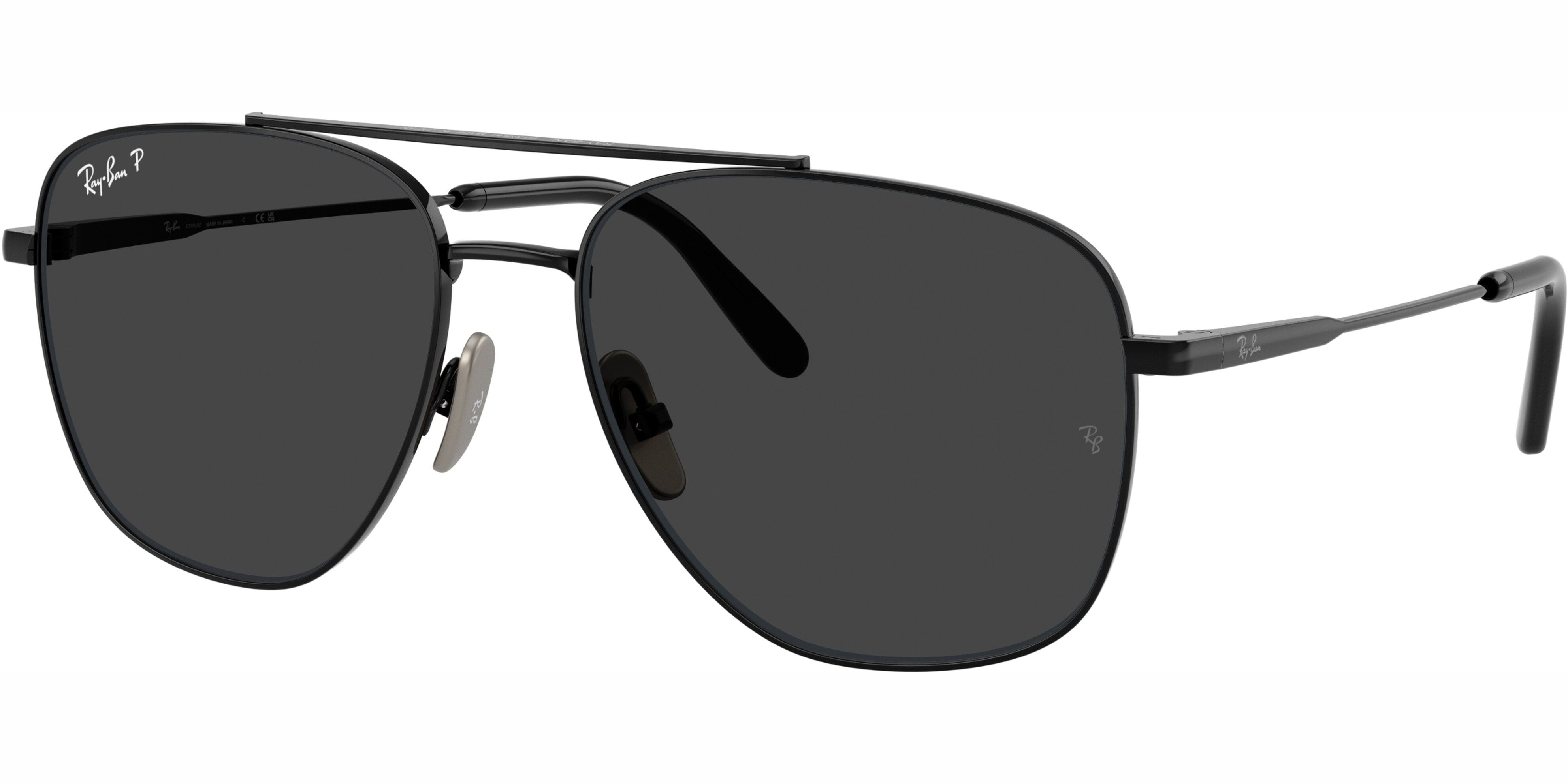 Sluneční brýle Ray-Ban® model 8097, barva obruby černá lesk, čočka černá polarizovaná, kód barevné varianty 926748. 