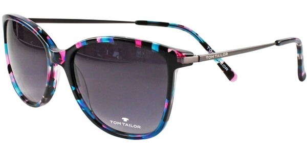 Sluneční brýle Tom Tailor model 63441, barva obruby černá lesk fialová, čočka šedá gradál, kód barevné varianty 213. 