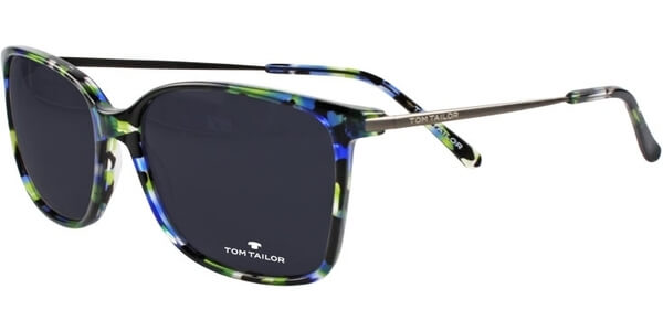Sluneční brýle Tom Tailor model 63442, barva obruby černá lesk modrá, čočka černá, kód barevné varianty 217. 