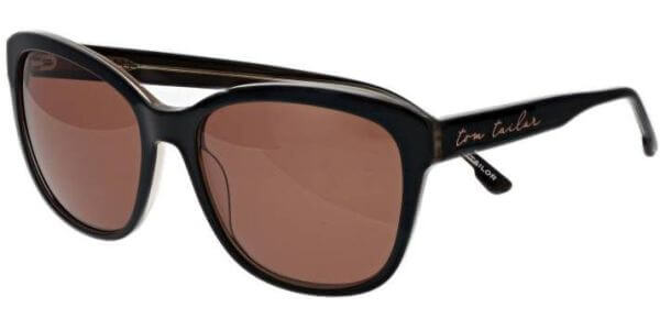 Sluneční brýle Tom Tailor model 63815, barva obruby černá lesk, čočka hnědá, kód barevné varianty 558. 