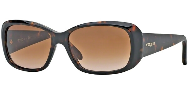 Sluneční brýle Vogue model 2606S, barva obruby hnědá lesk, čočka hnědá gradál, kód barevné varianty W65613. 