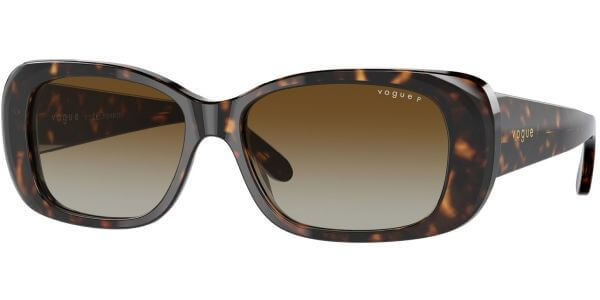 Sluneční brýle Vogue model 2606S, barva obruby hnědá lesk, čočka hnědá gradál polarizovaná, kód barevné varianty W656T5. 