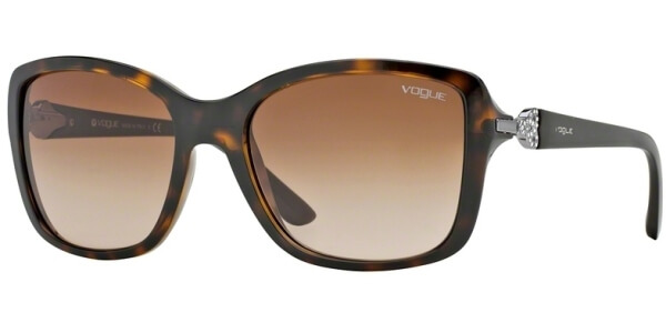 Sluneční brýle Vogue model 2832SB, barva obruby hnědá lesk, čočka hnědá gradál, kód barevné varianty W65613. 