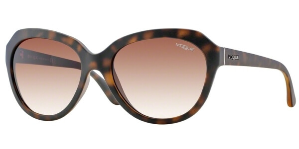 Sluneční brýle Vogue model 2845S, barva obruby hnědá mat, čočka hnědá gradál, kód barevné varianty W65613. 