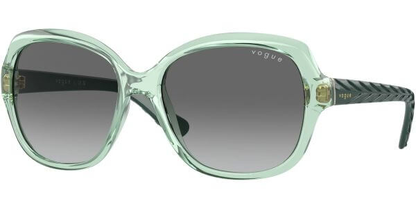 Sluneční brýle Vogue model 2871S, barva obruby zelená lesk čirá, čočka šedá, kód barevné varianty 304311. 