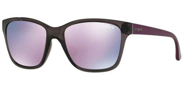 Sluneční brýle Vogue model 2896S, barva obruby šedá lesk fialová, čočka růžová zrcadlo, kód barevné varianty 19055R. 