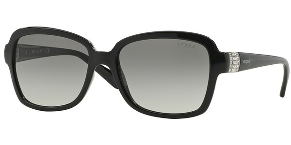 Sluneční brýle Vogue model 2942SB, barva obruby černá lesk, čočka šedá gradál, kód barevné varianty W4411. 