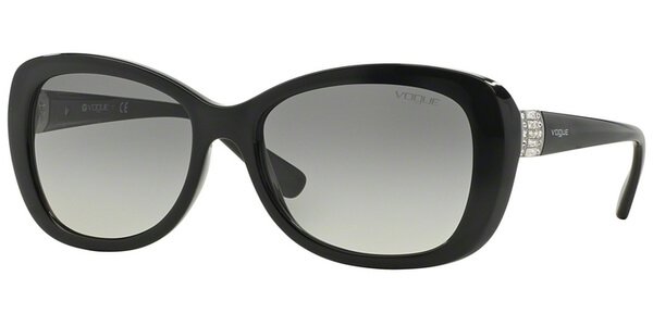 Sluneční brýle Vogue model 2943SB, barva obruby černá lesk, čočka šedá gradál, kód barevné varianty W4411. 
