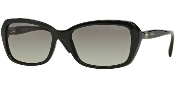 Sluneční brýle Vogue model 2964SB, barva obruby černá lesk, čočka šedá gradál, kód barevné varianty W4411. 