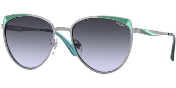 Sluneční brýle Vogue model 4151S, barva obruby šedá mat zelená, čočka šedá gradál, kód barevné varianty 5484Q. 