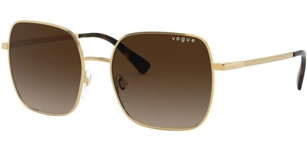Sluneční brýle Vogue model 4175SB, barva obruby zlatá lesk, čočka hnědá gradál, kód barevné varianty 28013. 