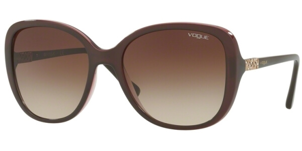 Sluneční brýle Vogue model 5154SB, barva obruby hnědá lesk růžová, čočka hnědá gradál, kód barevné varianty 194113. 