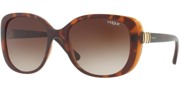 Sluneční brýle Vogue model 5155S, barva obruby hnědá mat, čočka hnědá gradál, kód barevné varianty 238613. 