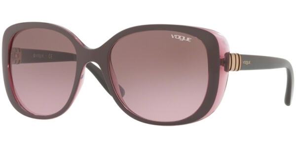 Sluneční brýle Vogue model 5155S, barva obruby fialová lesk růžová, čočka hnědá gradál, kód barevné varianty 246514. 