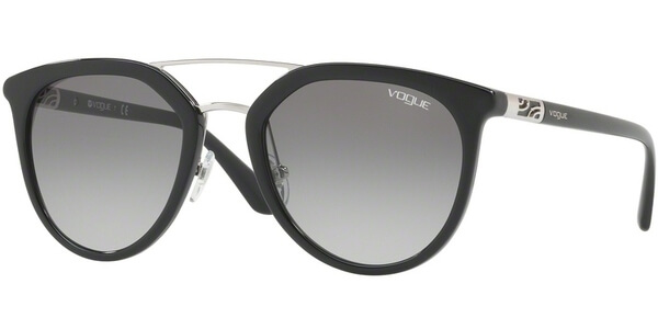 Sluneční brýle Vogue model 5164S, barva obruby černá lesk, čočka šedá gradál, kód barevné varianty W4411. 