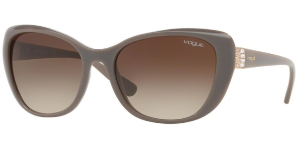 Sluneční brýle Vogue model 5194SB, barva obruby béžová lesk, čočka hnědá gradál, kód barevné varianty 259613. 