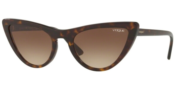 Sluneční brýle Vogue model 5211S, barva obruby hnědá lesk, čočka hnědá gradál, kód barevné varianty W65613. 