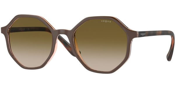 Sluneční brýle Vogue model 5222S, barva obruby hnědá lesk, čočka hnědá gradál, kód barevné varianty 296213. 