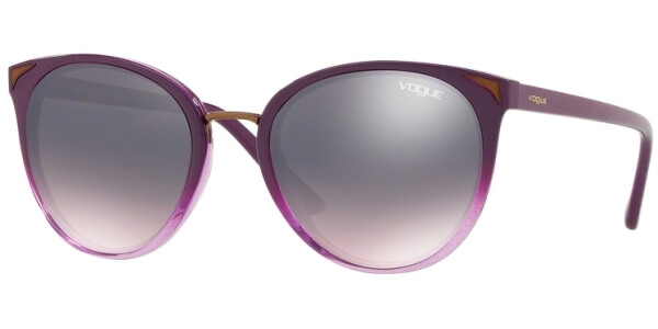 Sluneční brýle Vogue model 5230S, barva obruby fialová lesk čirá, čočka modrá zrcadlo gradál, kód barevné varianty 2646H9. 