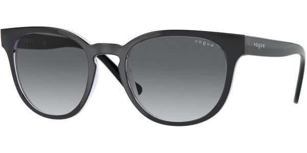 Sluneční brýle Vogue model 5271S, barva obruby černá lesk fialová, čočka šedá gradál, kód barevné varianty 296111. 
