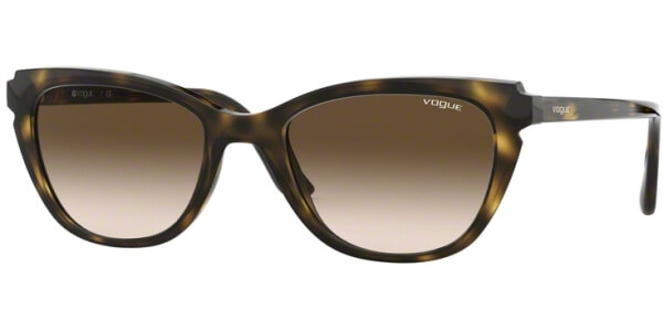 Sluneční brýle Vogue model 5293S, barva obruby hnědá lesk, čočka hnědá gradál, kód barevné varianty W65613. 
