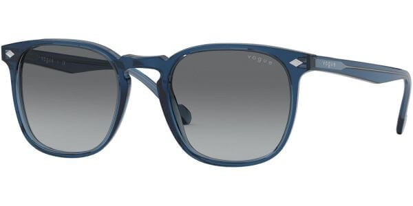 Sluneční brýle Vogue model 5328S, barva obruby modrá lesk čirá, čočka šedá gradál, kód barevné varianty 276011. 