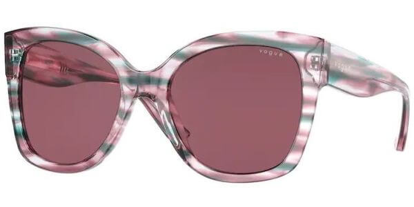 Sluneční brýle Vogue model 5338S, barva obruby fialová lesk zelená, čočka fialová, kód barevné varianty 286869. 